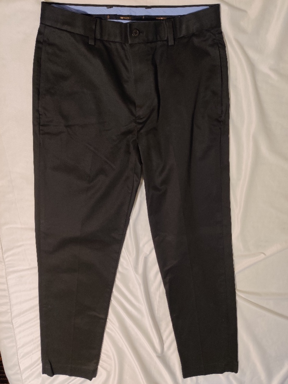 Brooks Brothers W32/L34 Black Chino Stretch Clark Fit